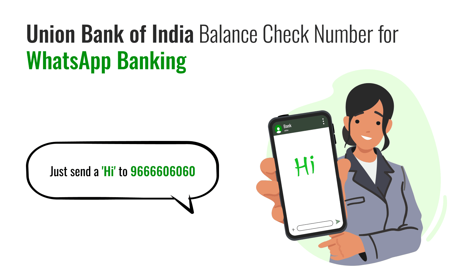 Union Bank of India Balance Check Number for WhatsApp Banking